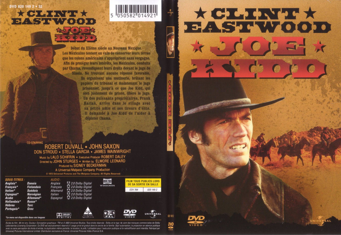 Jaquette DVD Joe Kidd - SLIM