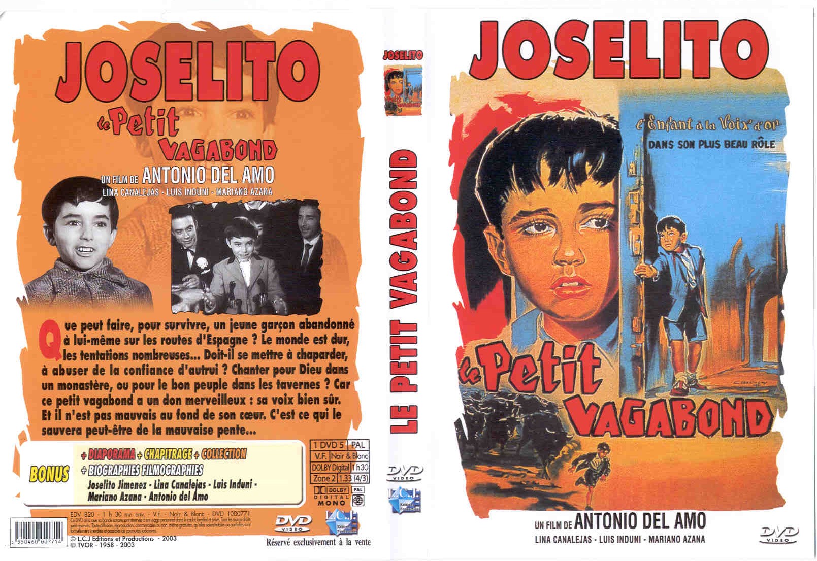 Jaquette DVD Joselito - le petit vagabond