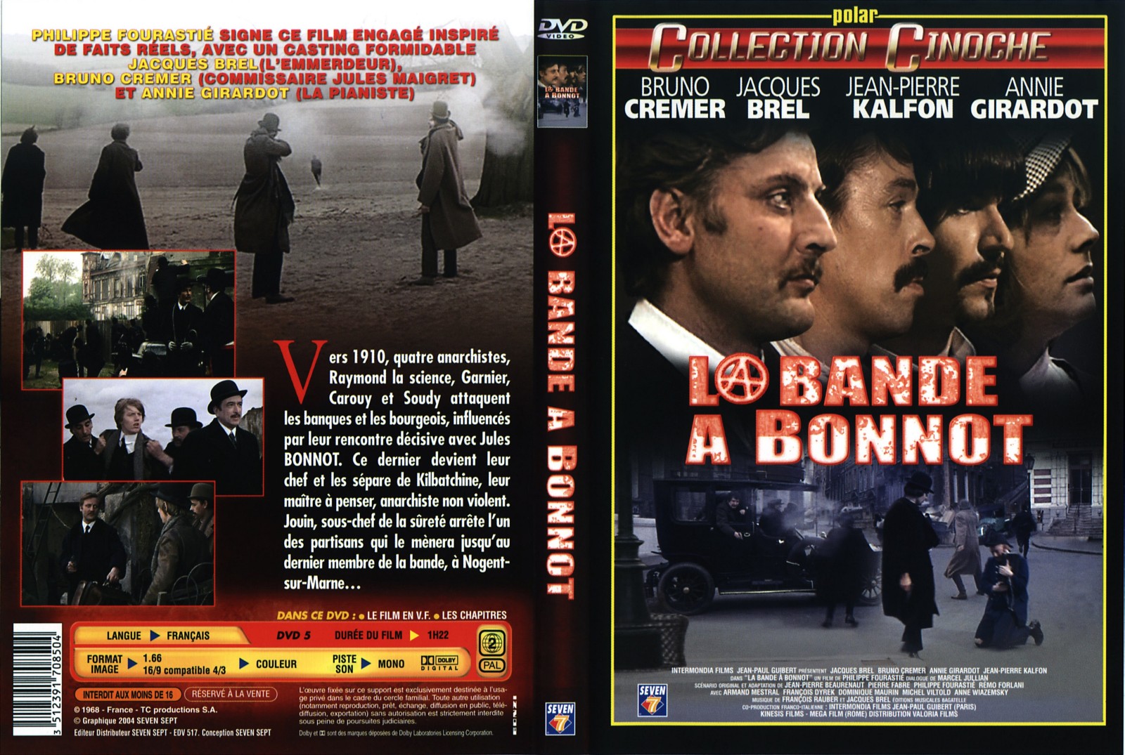 Jaquette DVD La bande  Bonnot