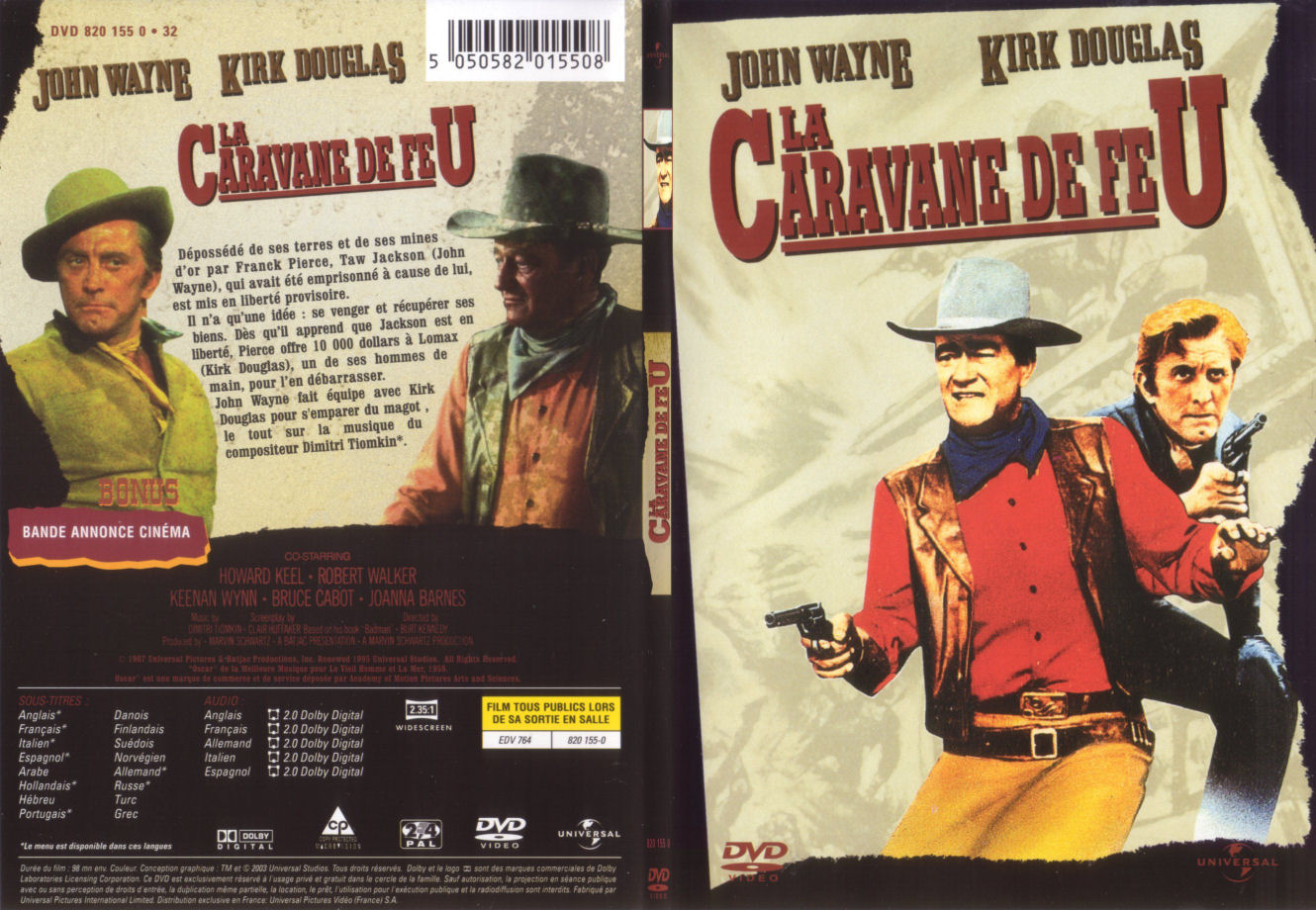 Jaquette DVD La caravane de feu - SLIM