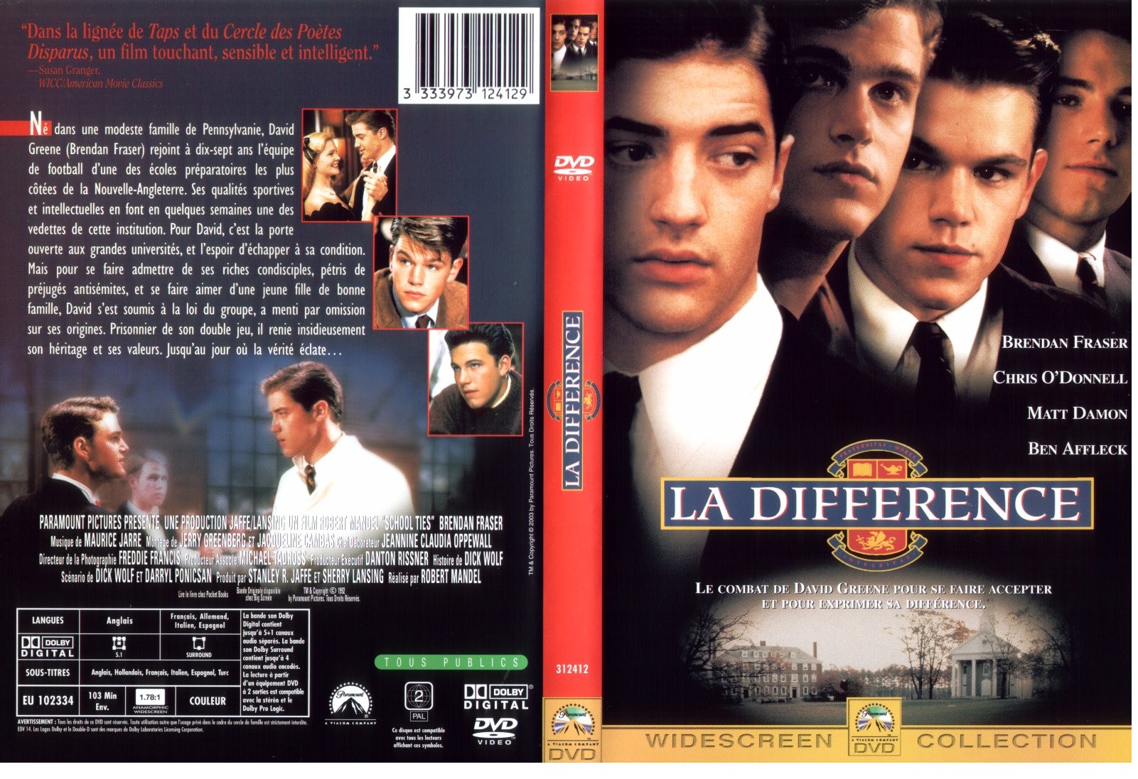 Jaquette DVD La diffrence