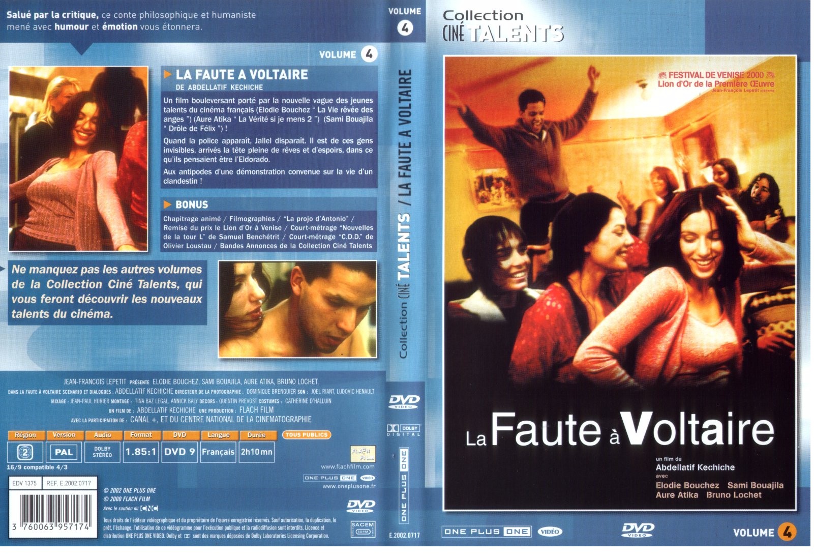 Jaquette DVD La faute  Voltaire