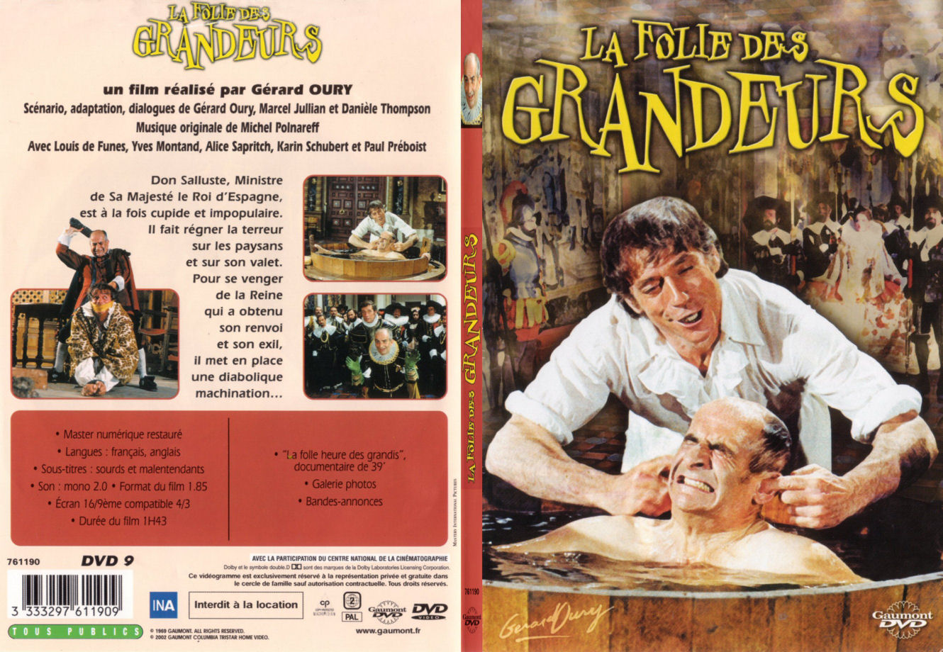 Jaquette DVD La folie des grandeurs - SLIM