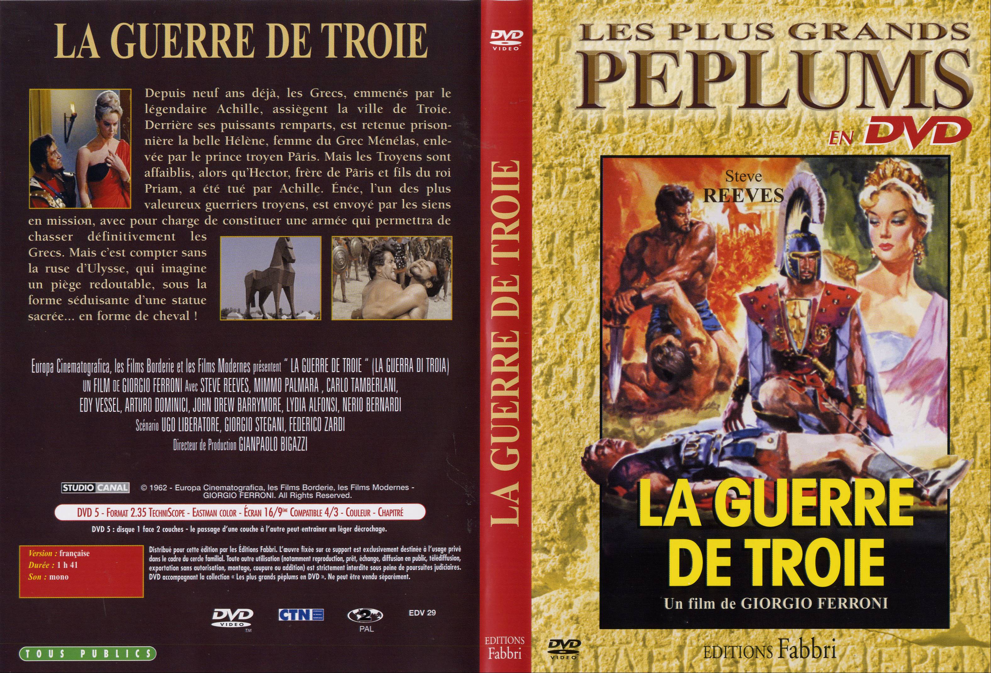 Jaquette DVD La guerre de Troie