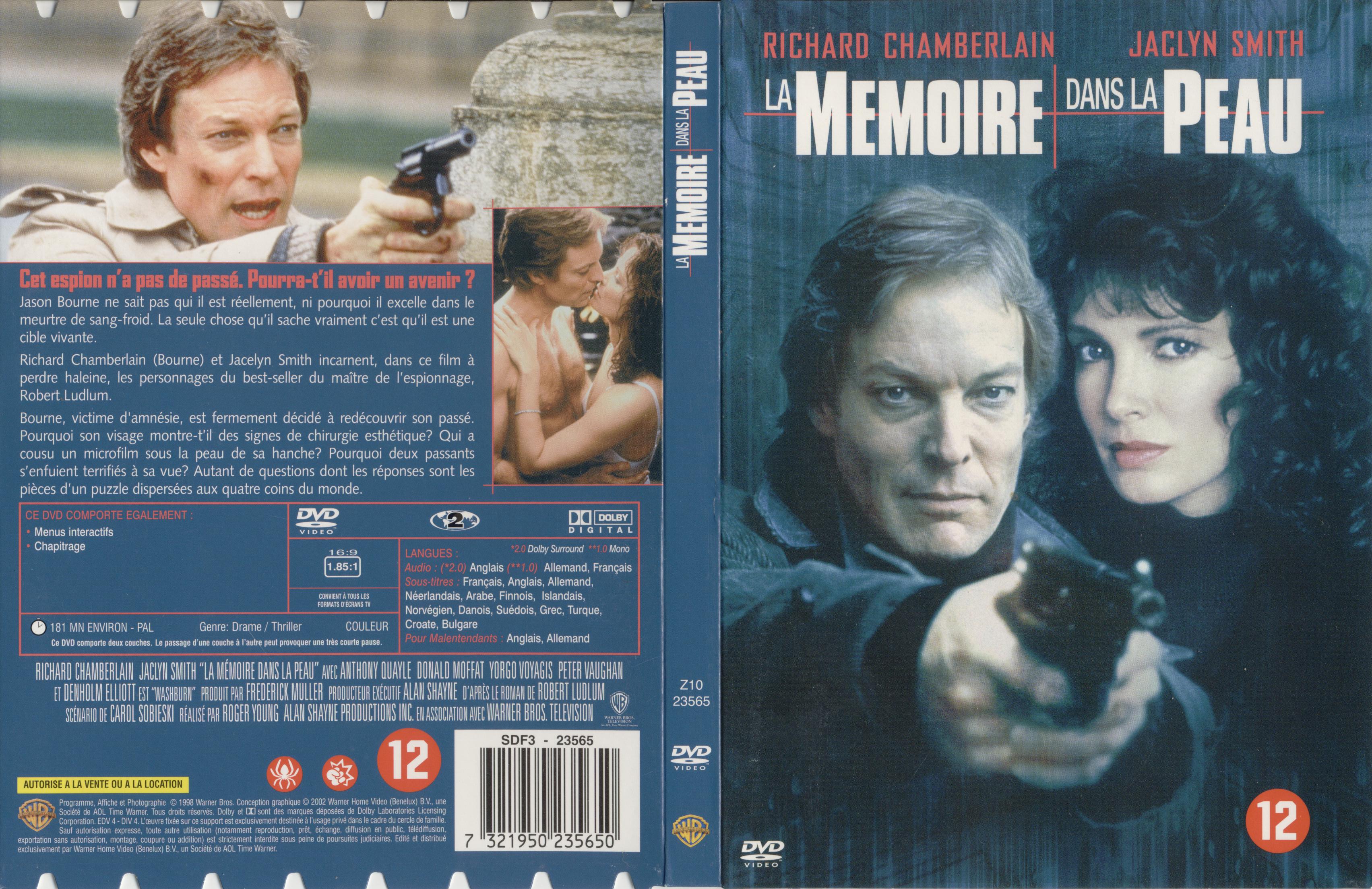 Jaquette DVD La mmoire dans la peau (1988)