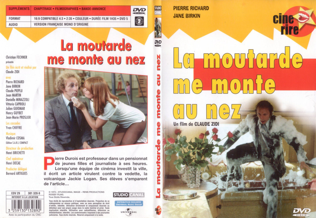 Jaquette DVD La moutarde me monte au nez - SLIM