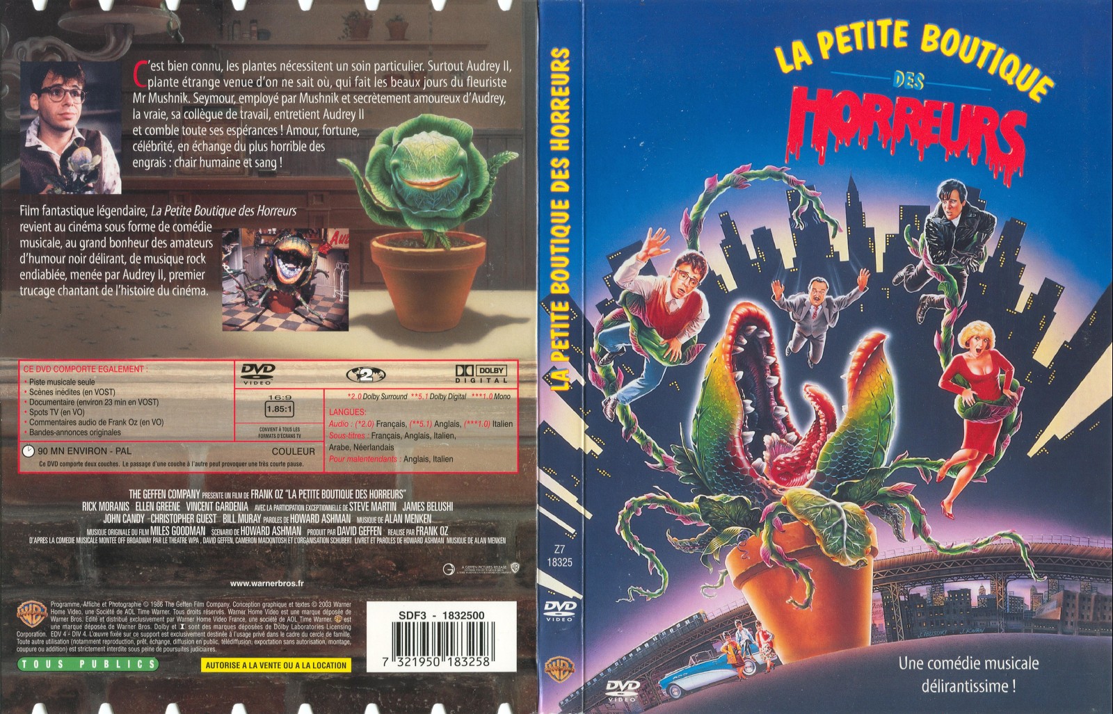 Jaquette DVD La petite boutique des horreurs