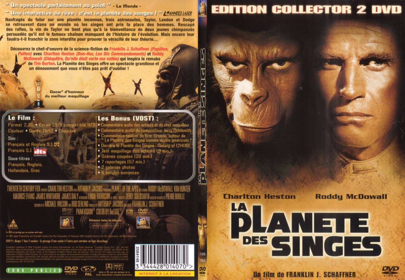 Jaquette DVD La plante des singes 1967 - SLIM