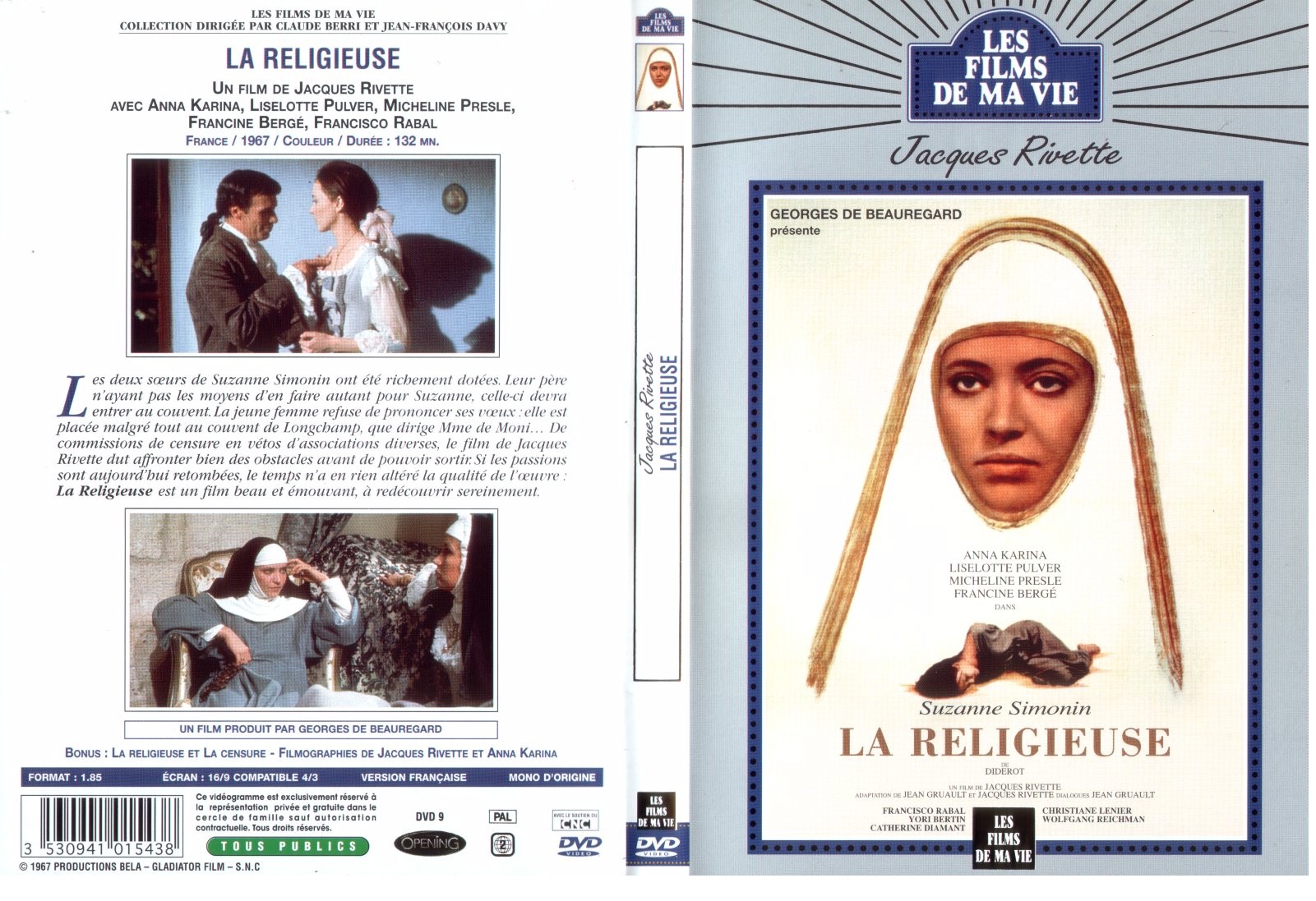 Jaquette DVD La religieuse