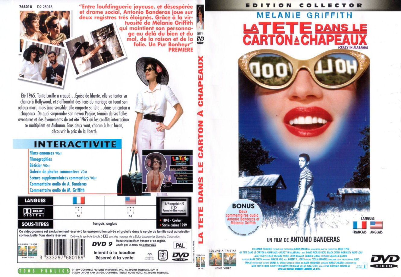 Jaquette DVD La tte dans le carton  chapeaux - SLIM