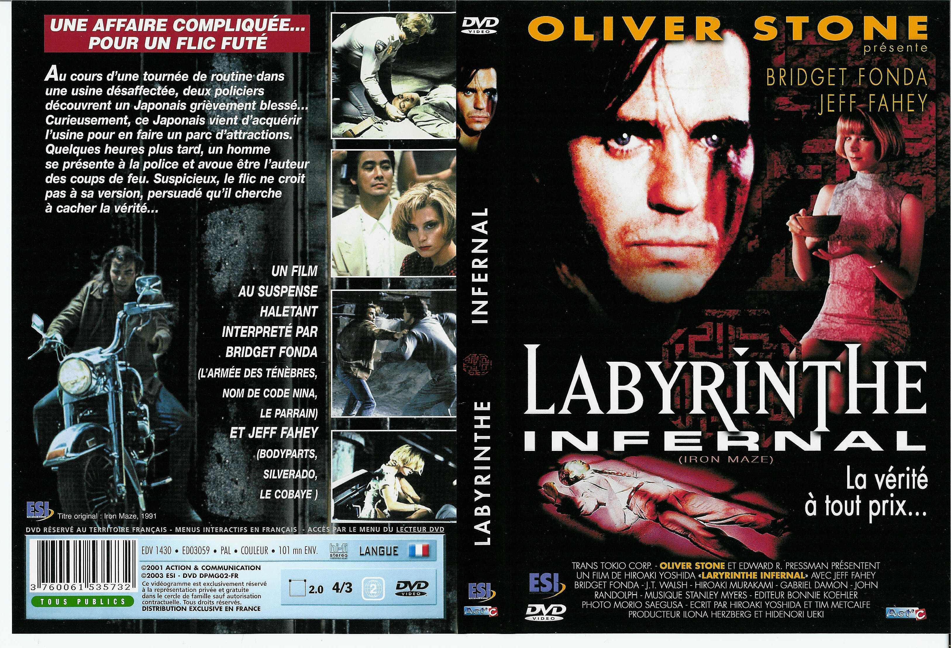 Jaquette DVD Labyrinthe infernal