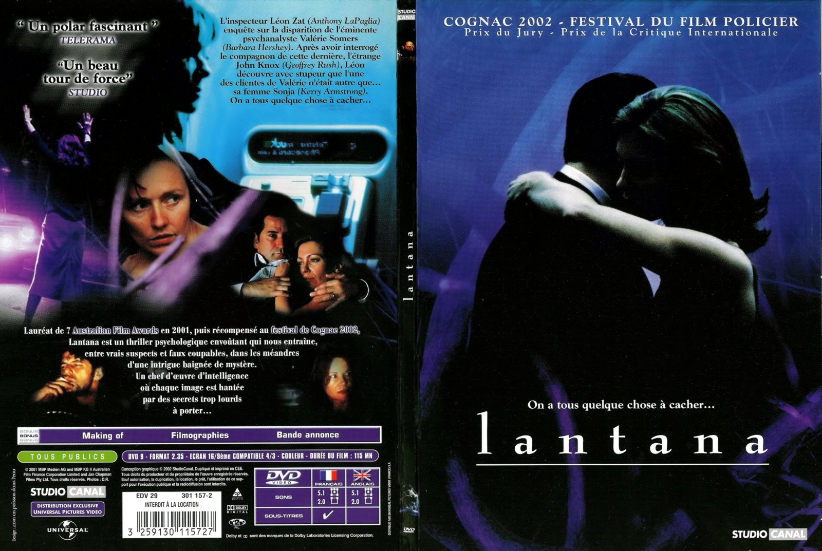 Jaquette DVD Lantana v2