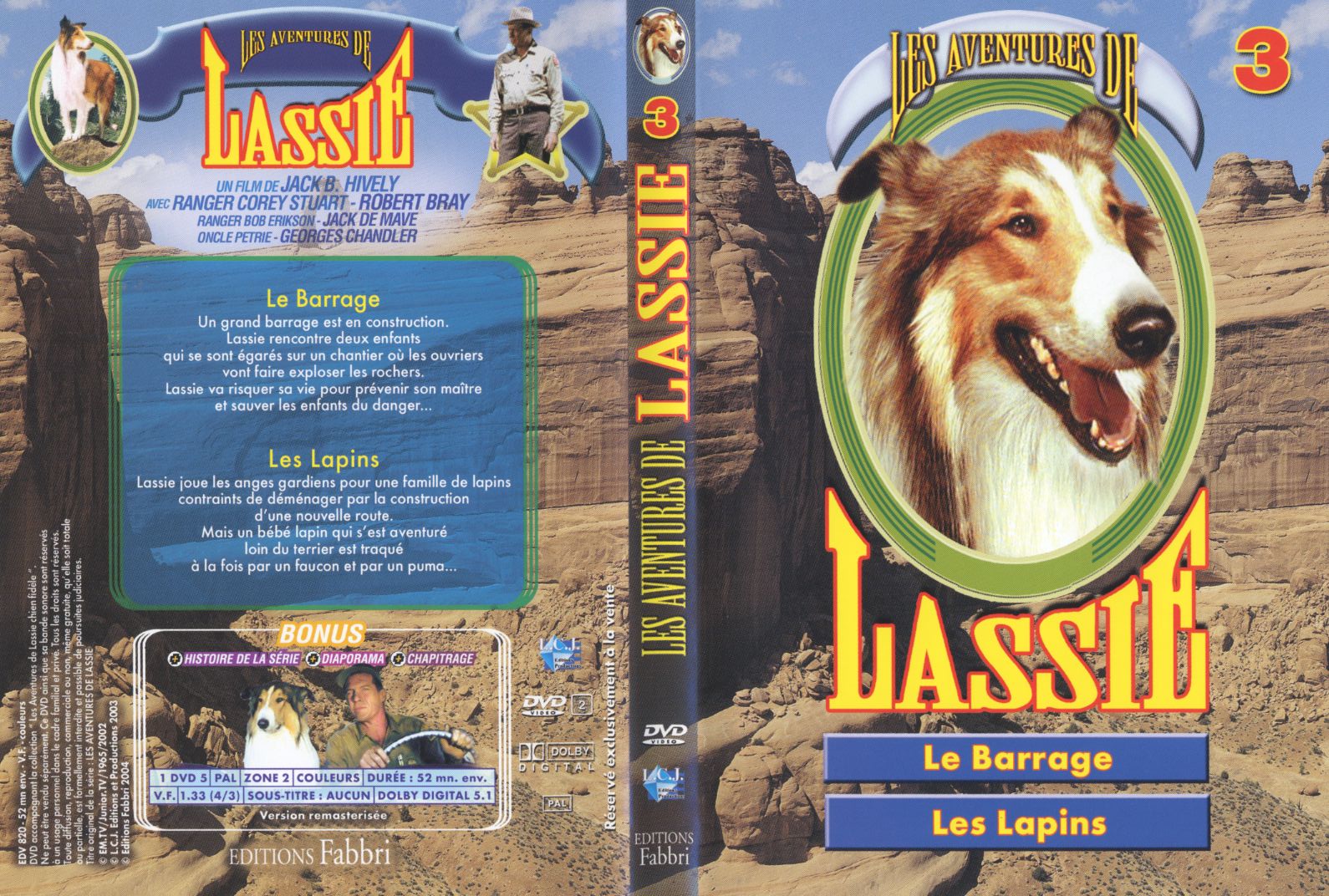 Jaquette DVD Lassie vol 3
