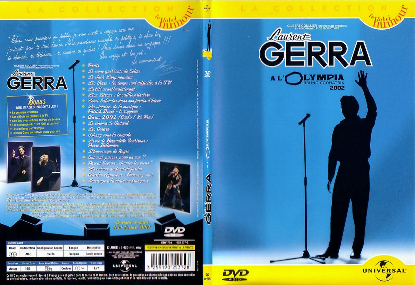 Jaquette DVD Laurent Gerra  l