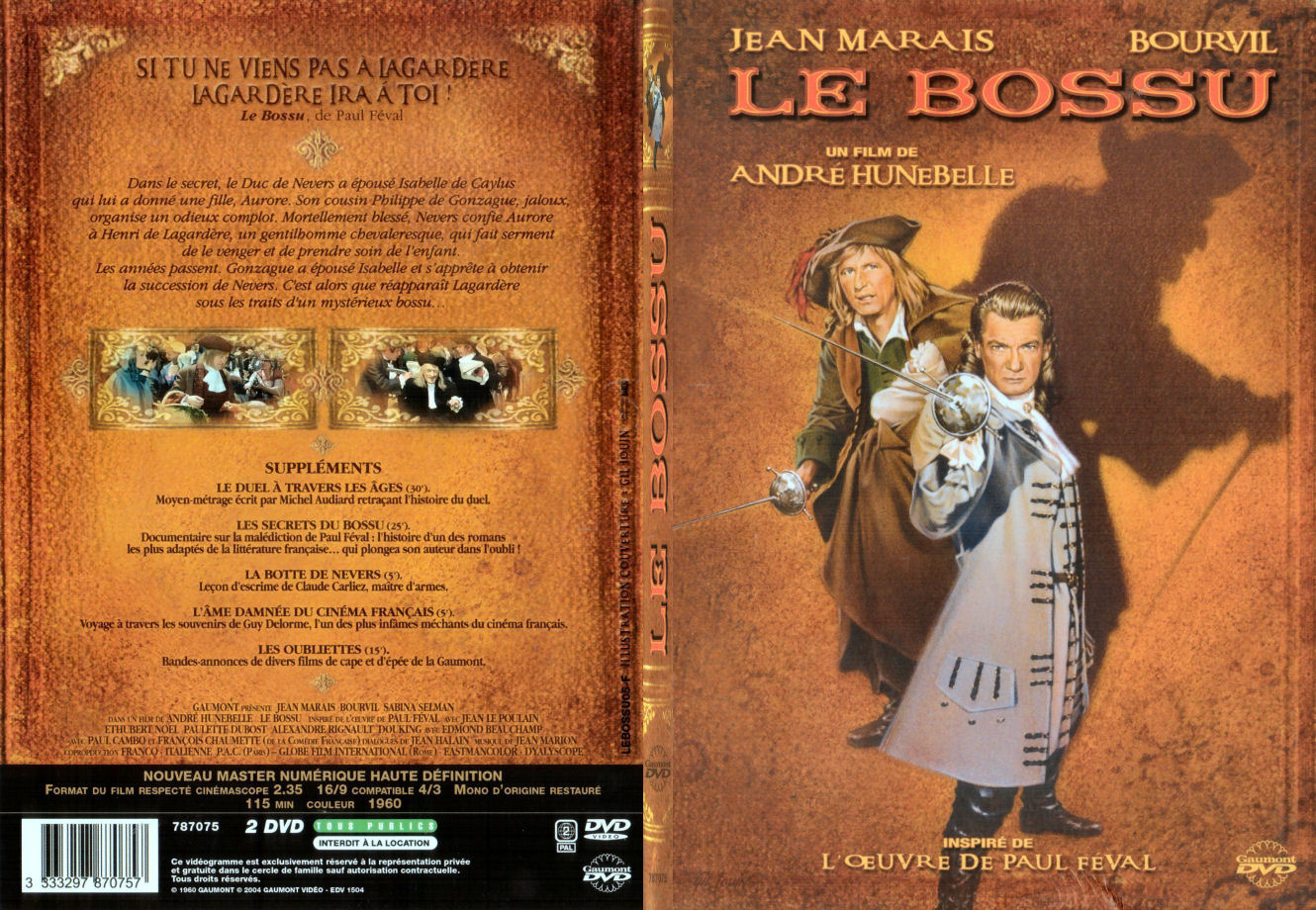 Jaquette DVD Le bossu - SLIM
