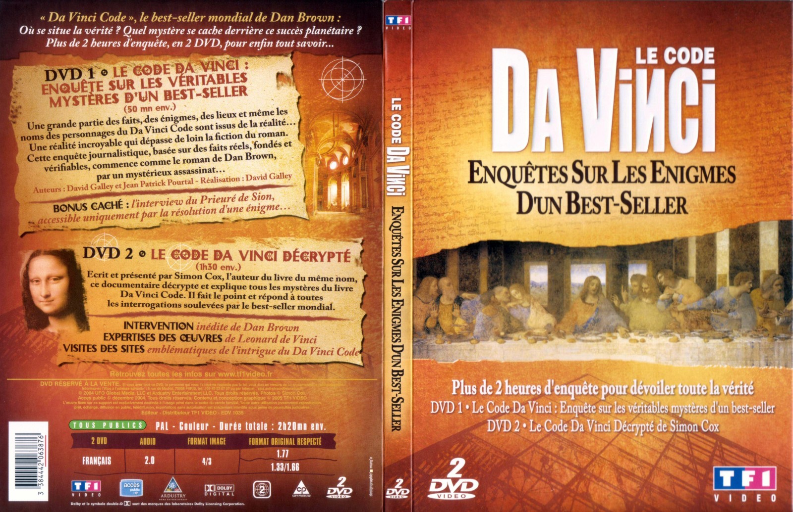 Jaquette DVD Le code Da Vinci
