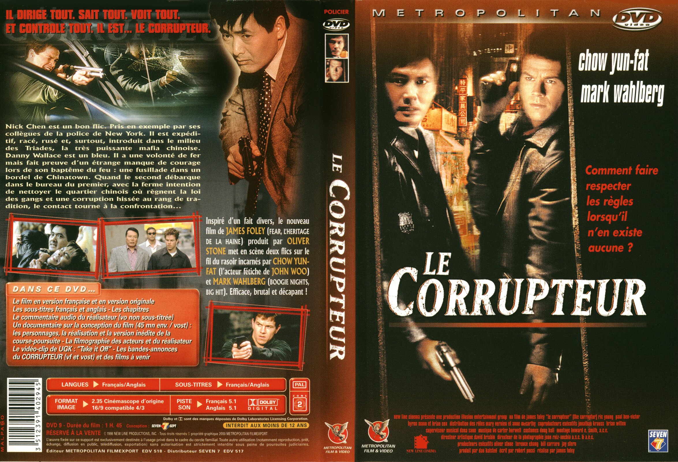 Jaquette DVD Le corrupteur