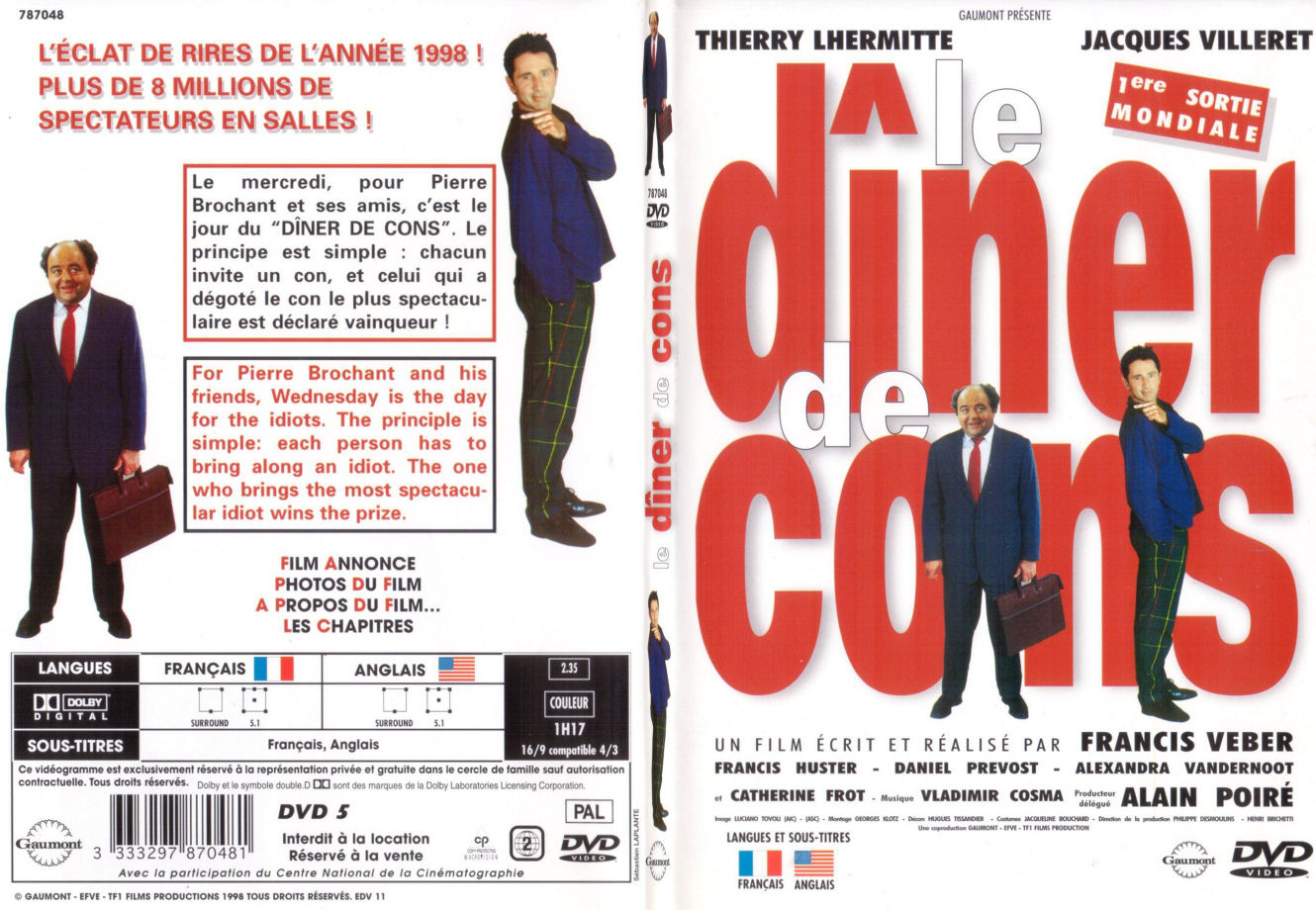 Jaquette DVD Le diner de cons - SLIM
