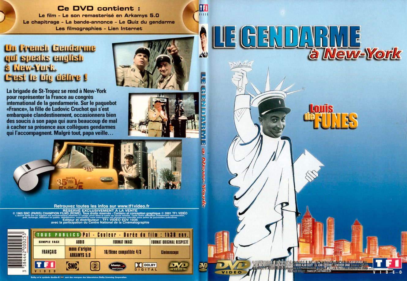 Jaquette DVD Le gendarme  New-york - SLIM