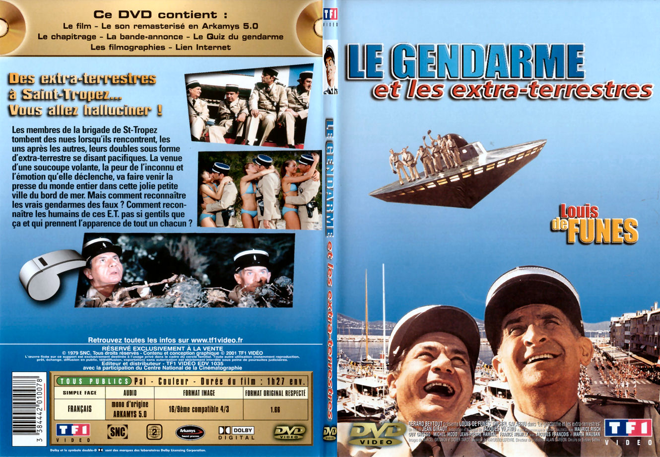 Jaquette DVD Le gendarme et les extra-terrestres - SLIM