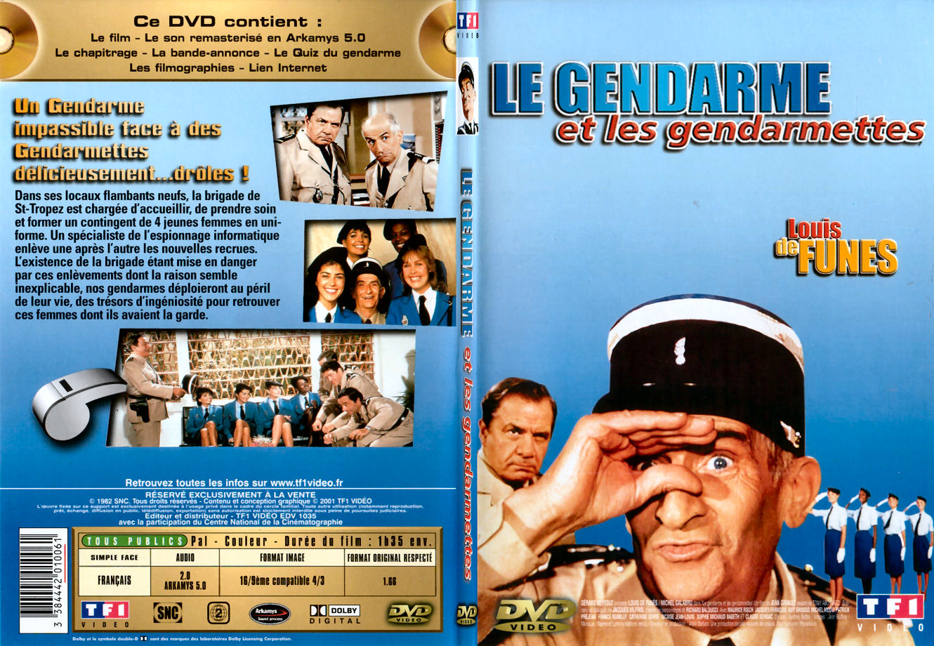 Jaquette DVD Le gendarme et les gendarmettes - SLIM