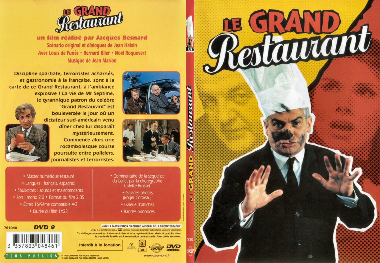 Jaquette DVD Le grand restaurant - SLIM