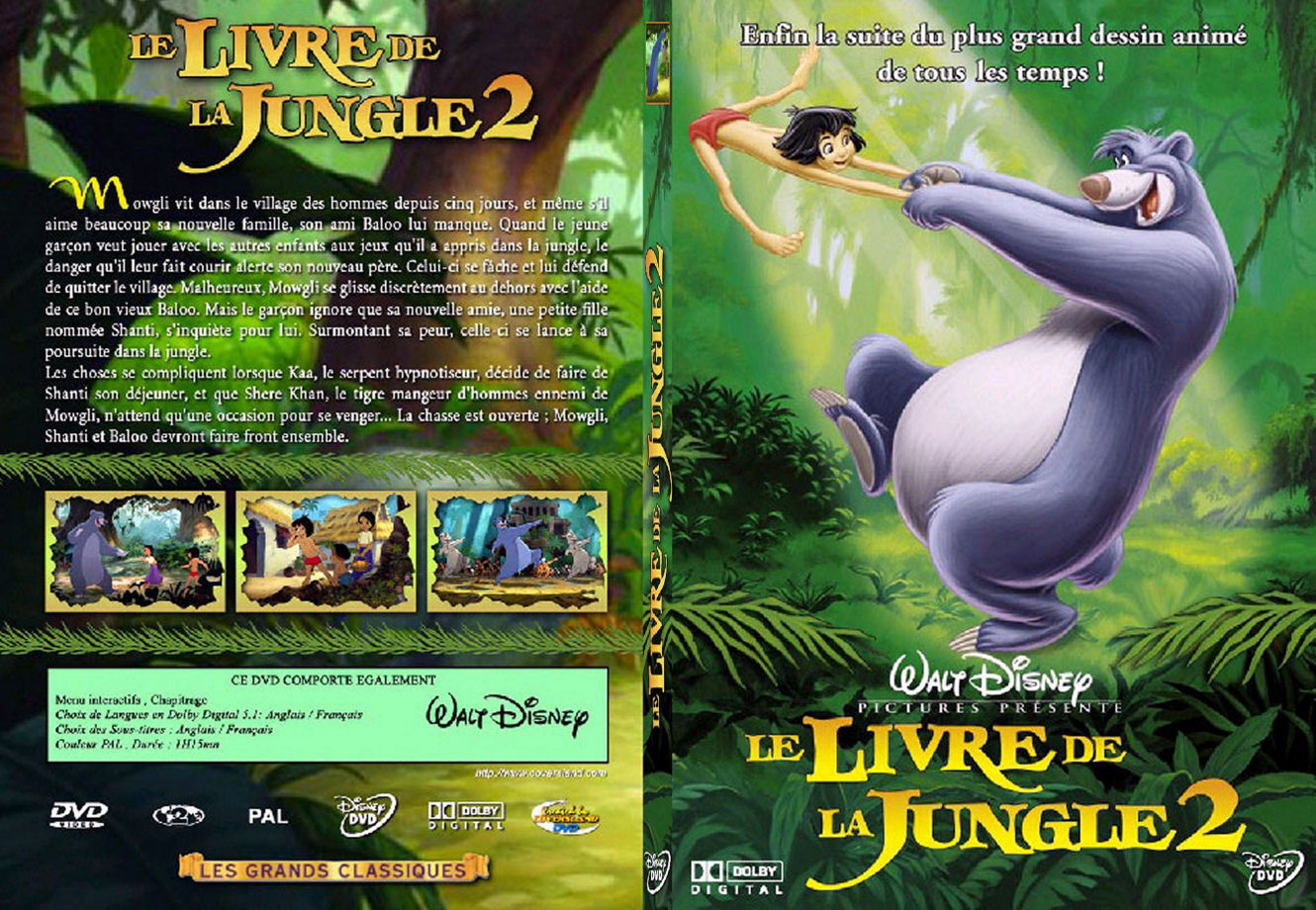 Jaquette DVD Le livre de la jungle 2 - SLIM