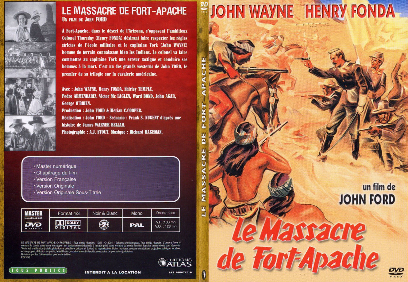 Jaquette DVD Le massacre de Fort Apache - SLIM