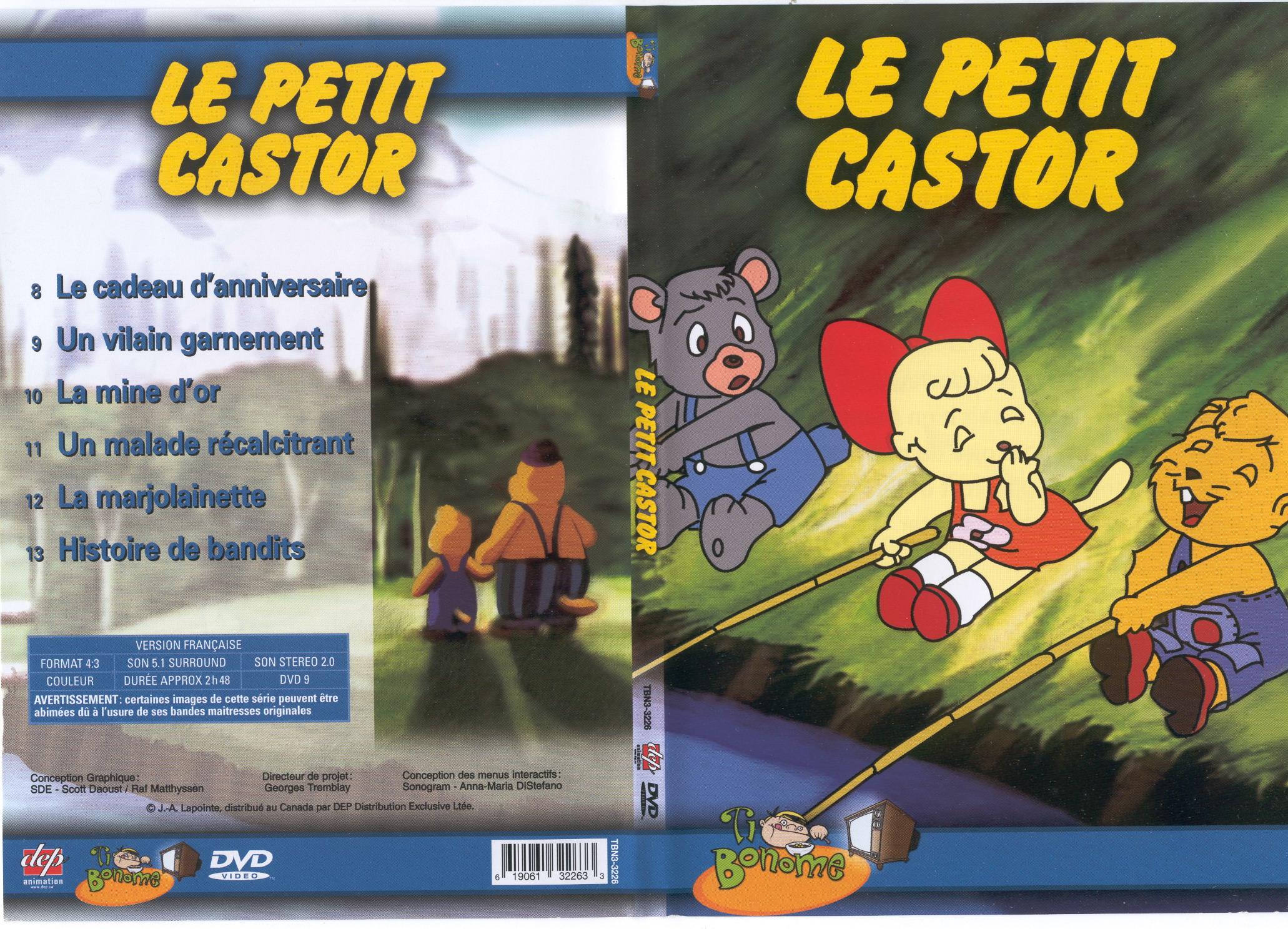 Jaquette DVD Le petit castor vol 2