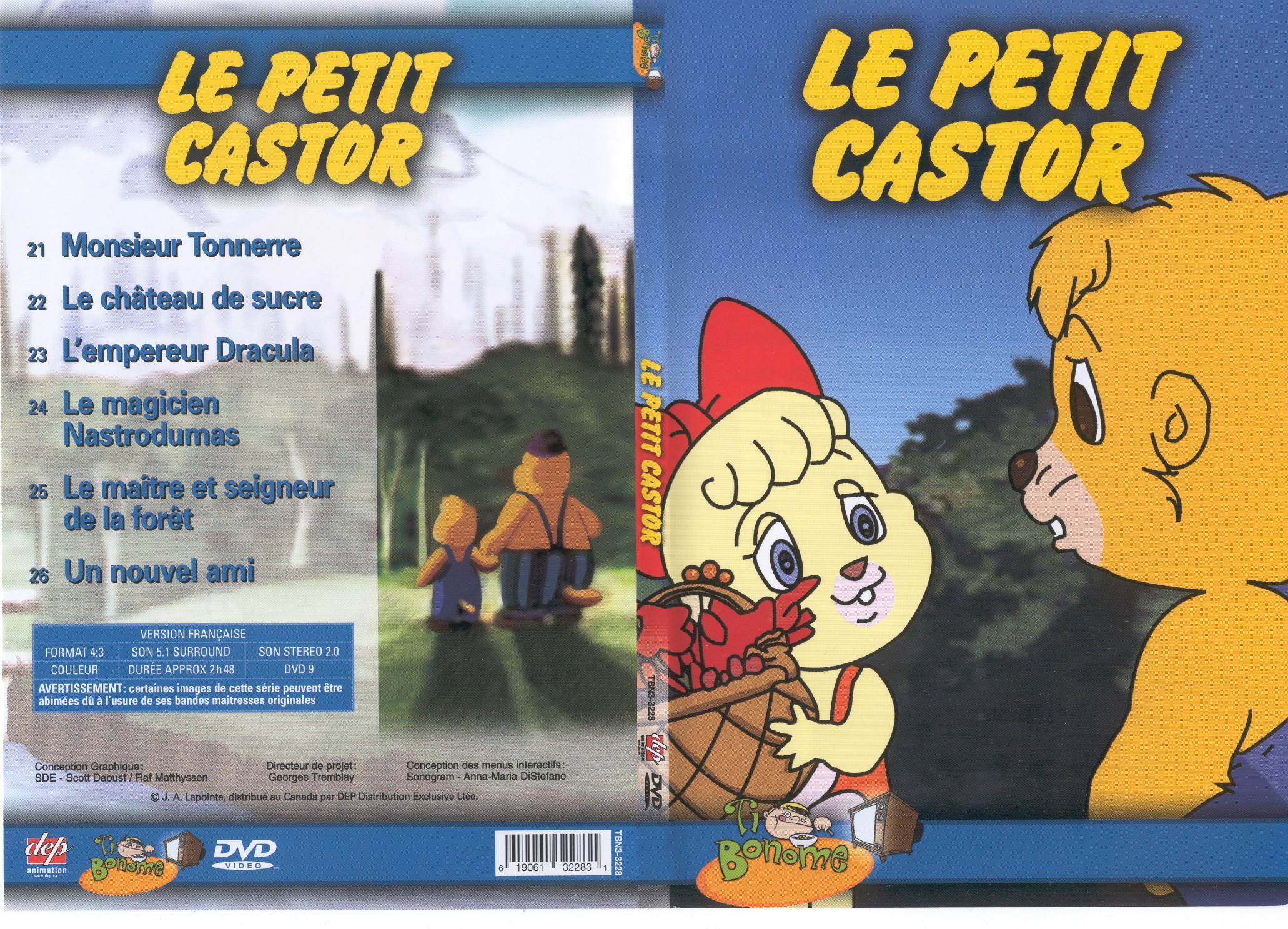 Jaquette DVD Le petit castor vol 4
