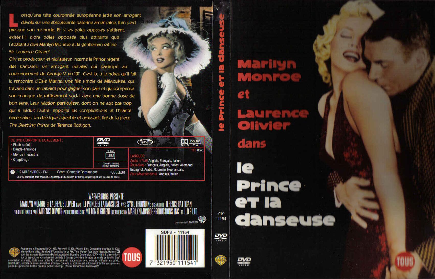 Jaquette DVD Le prince et la danseuse