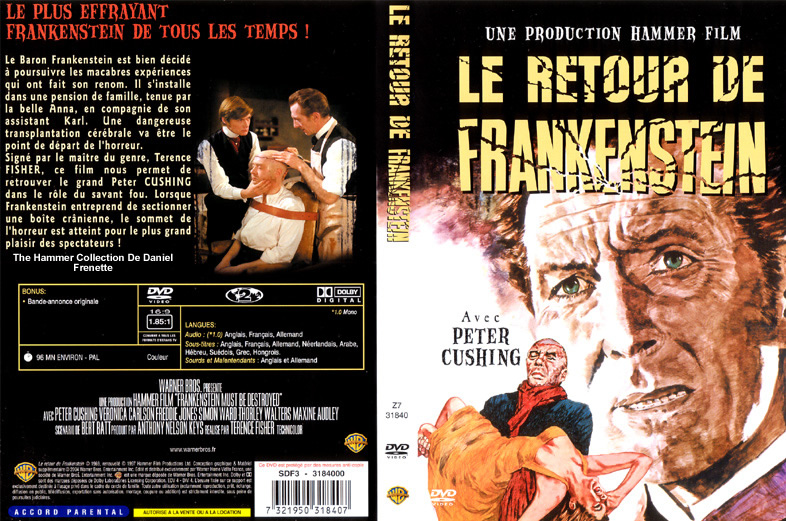Jaquette DVD Le retour de Frankenstein