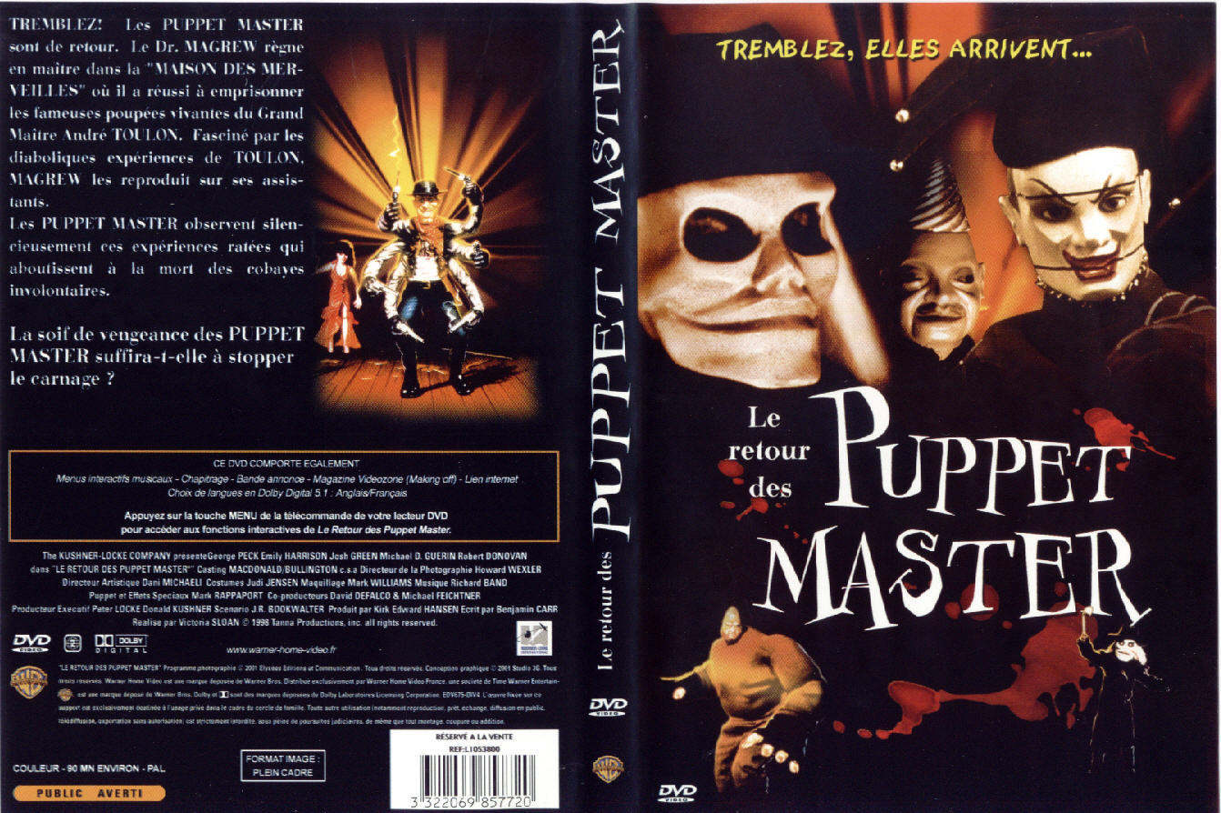 Jaquette DVD Le retour des Puppet Master