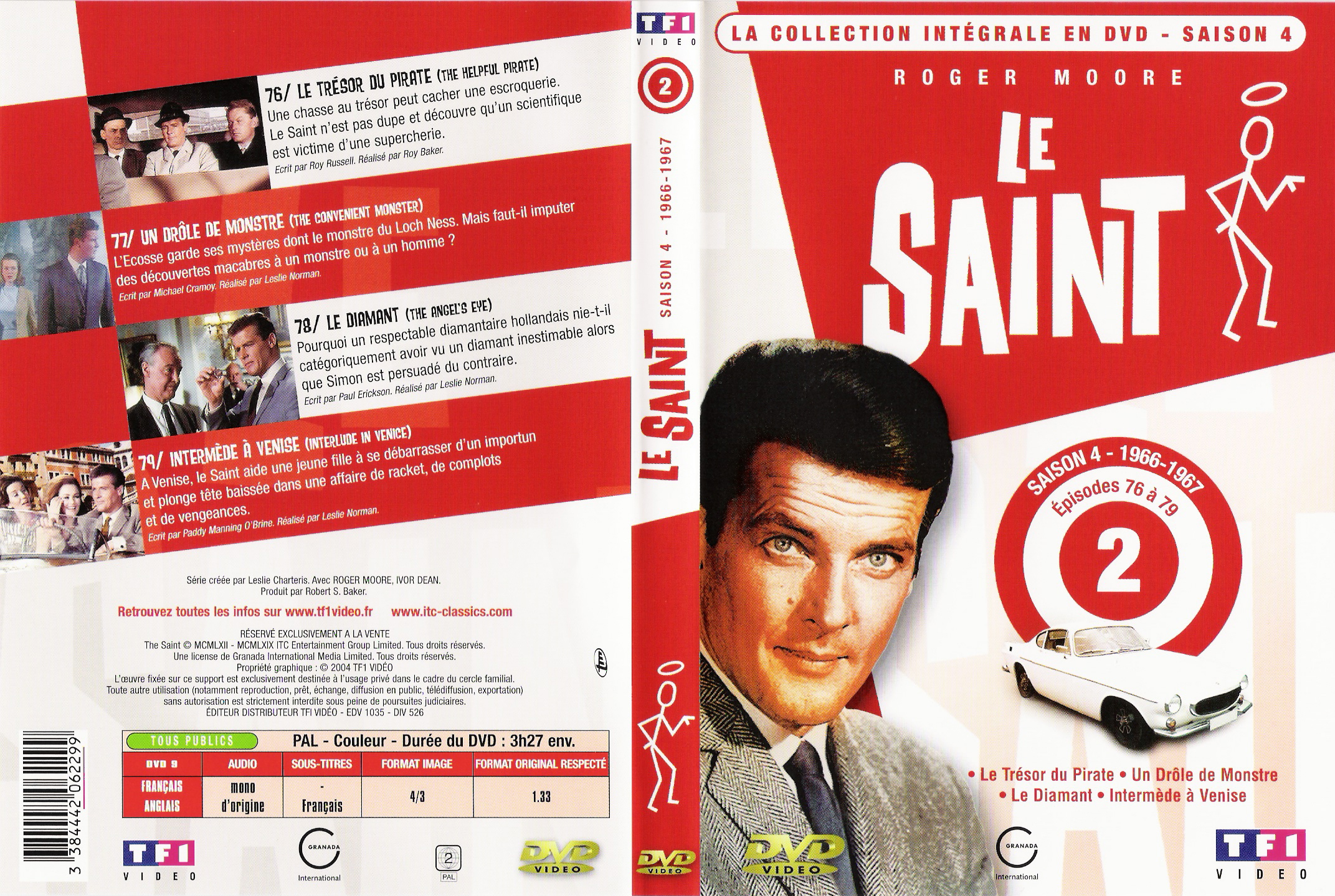 Jaquette DVD Le saint saison 4 vol 2