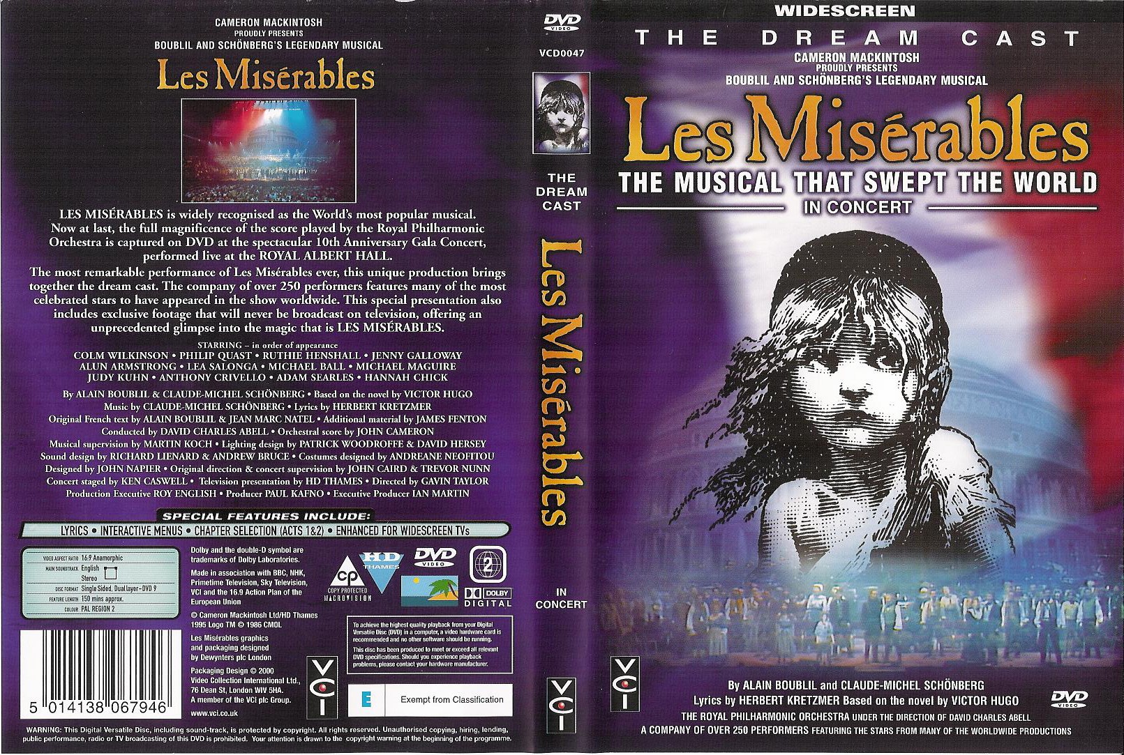 Jaquette DVD Les Misrables (comdie musicale)