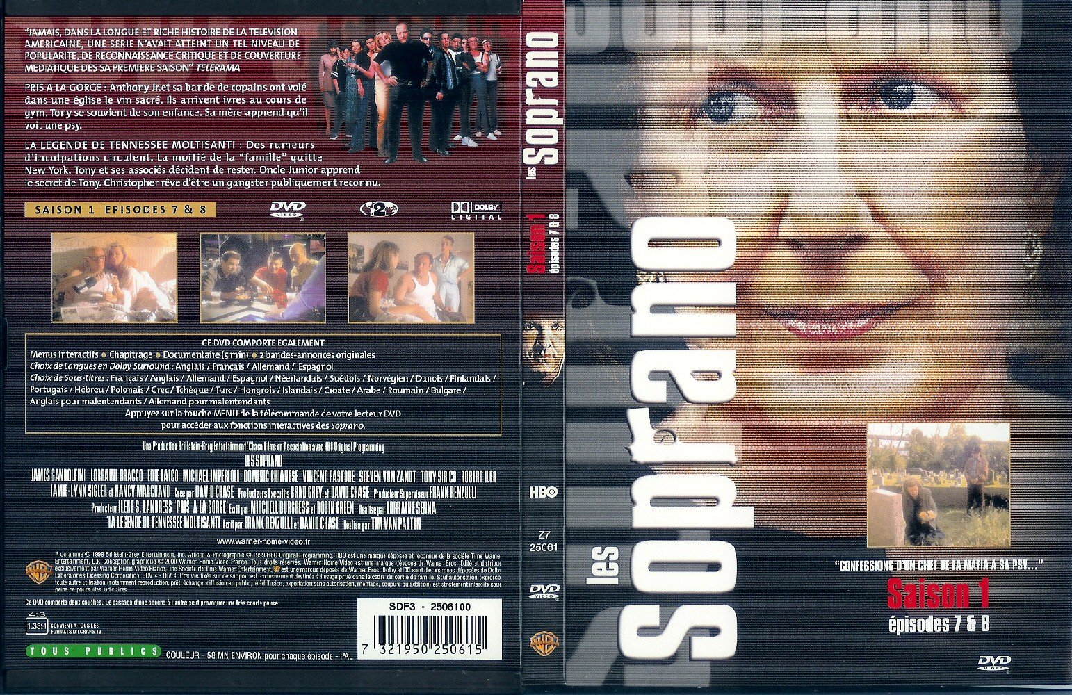 Jaquette DVD Les Soprano Saison 1 vol 4