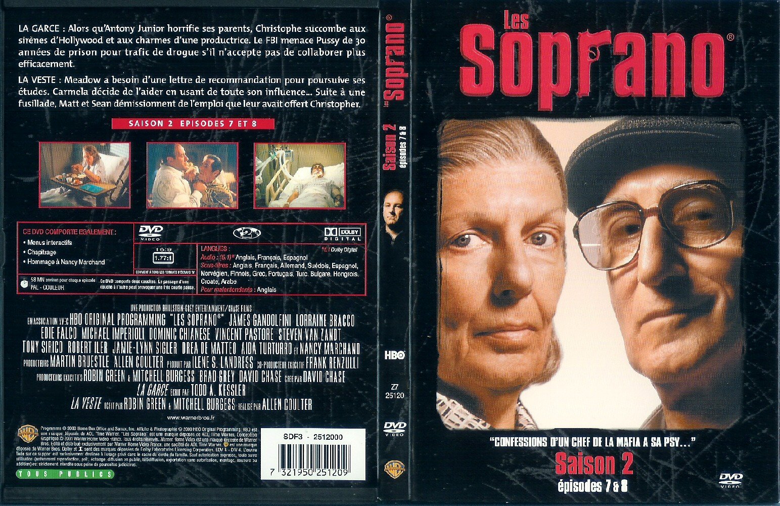 Jaquette DVD Les Soprano Saison 2 vol 4