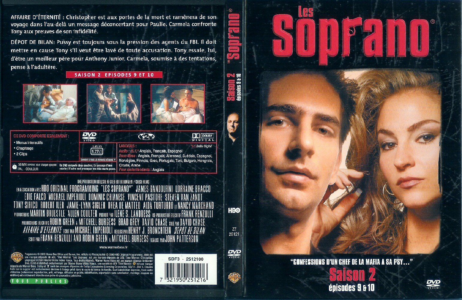 Jaquette DVD Les Soprano Saison 2 vol 5