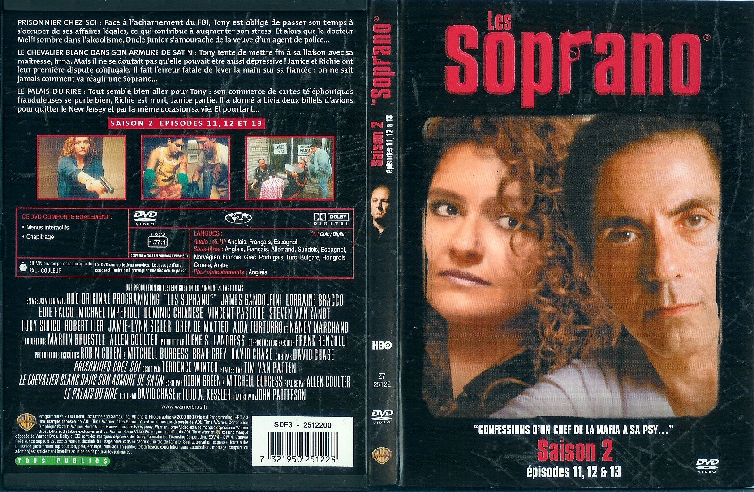 Jaquette DVD Les Soprano Saison 2 vol 6