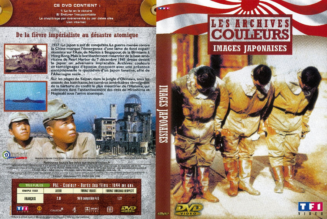 Jaquette DVD Les archives couleurs - Images japonnaises