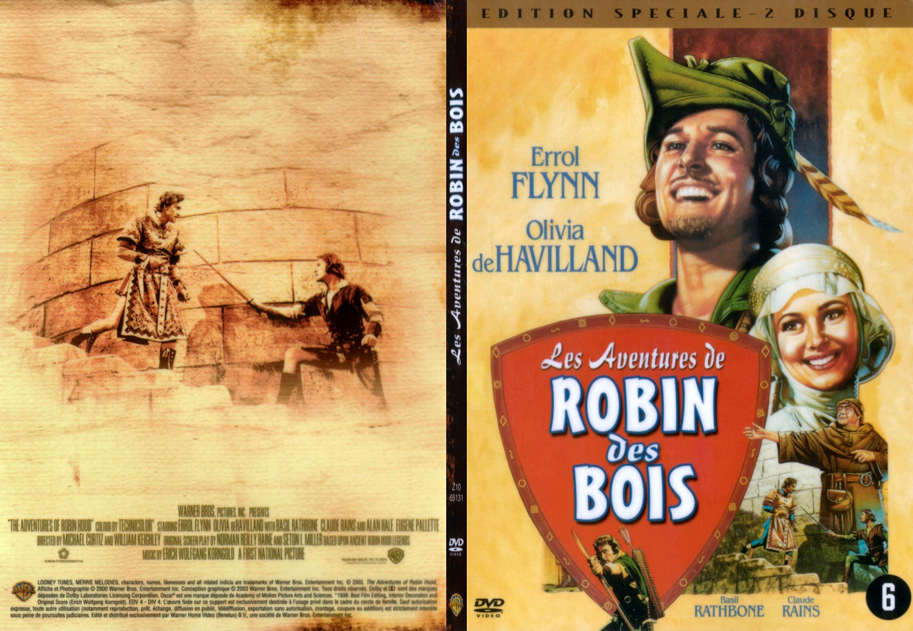 Jaquette DVD Les aventures de Robin des bois (1938) - SLIM v2