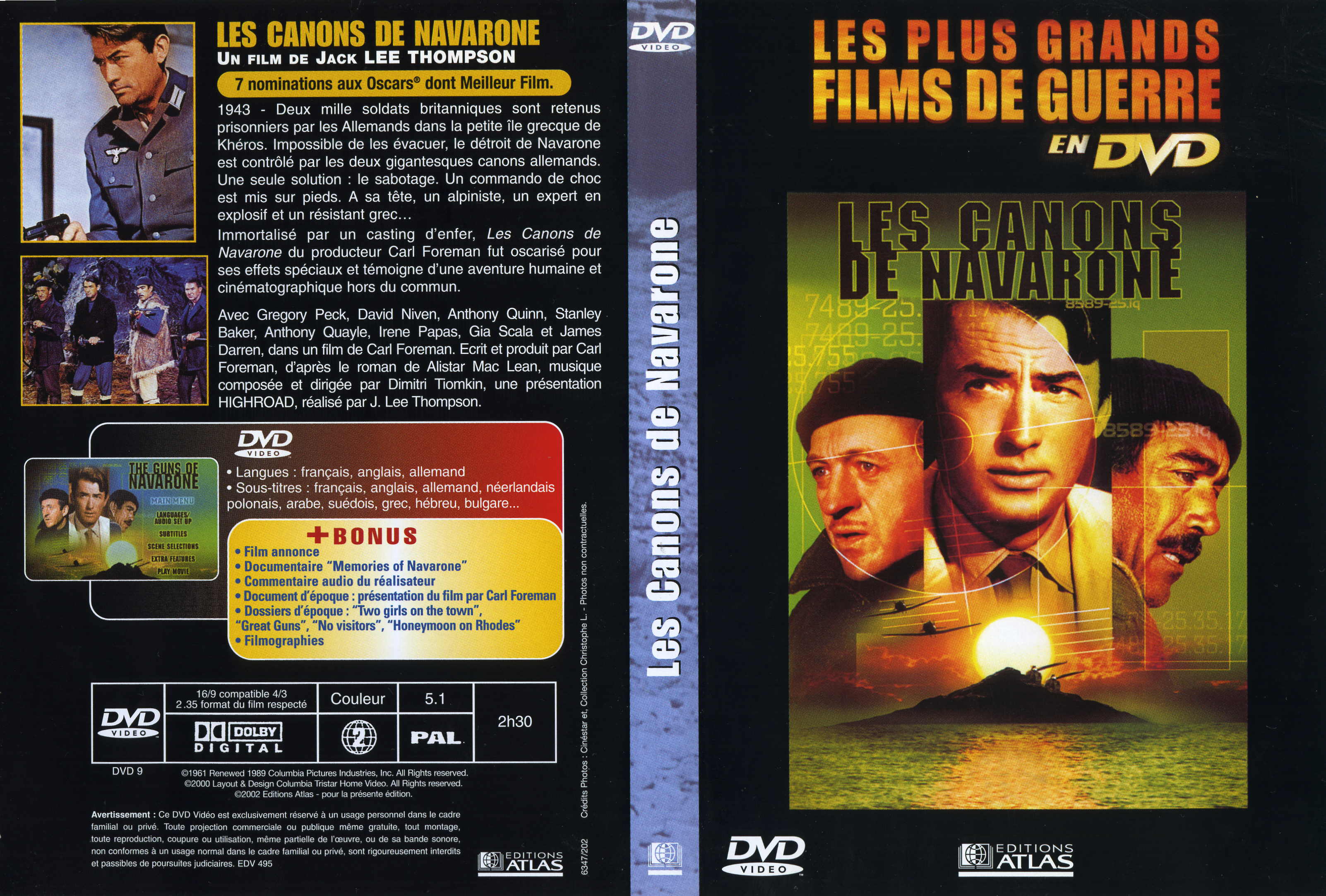 Jaquette DVD Les canons de Navarone v2