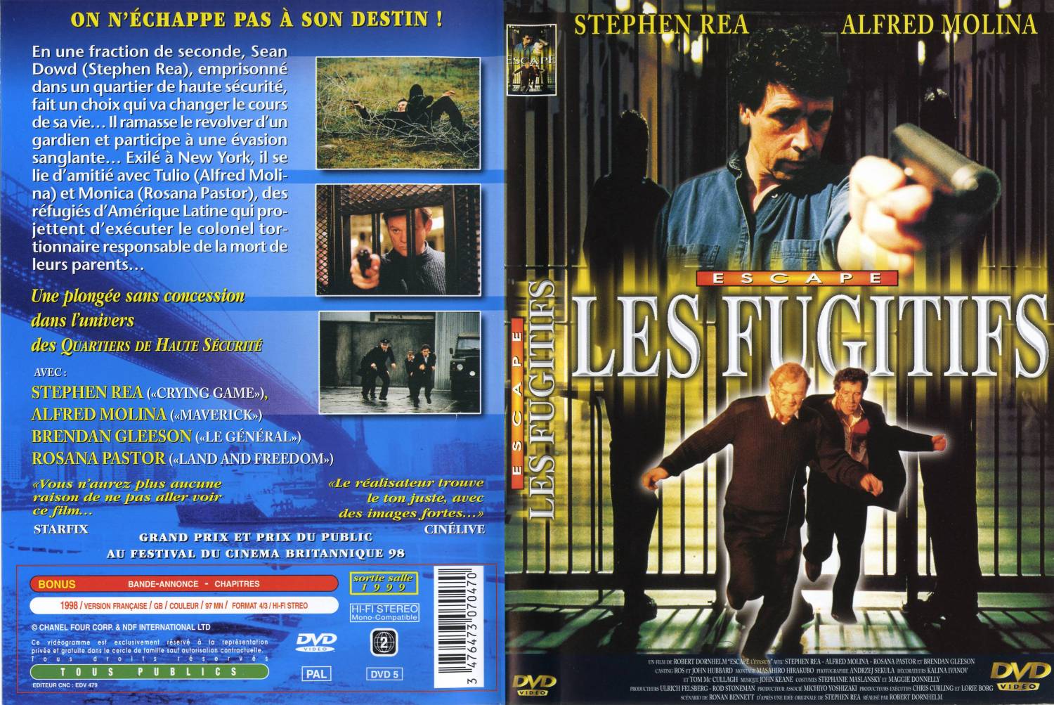 Jaquette DVD Les fugitifs (1999)
