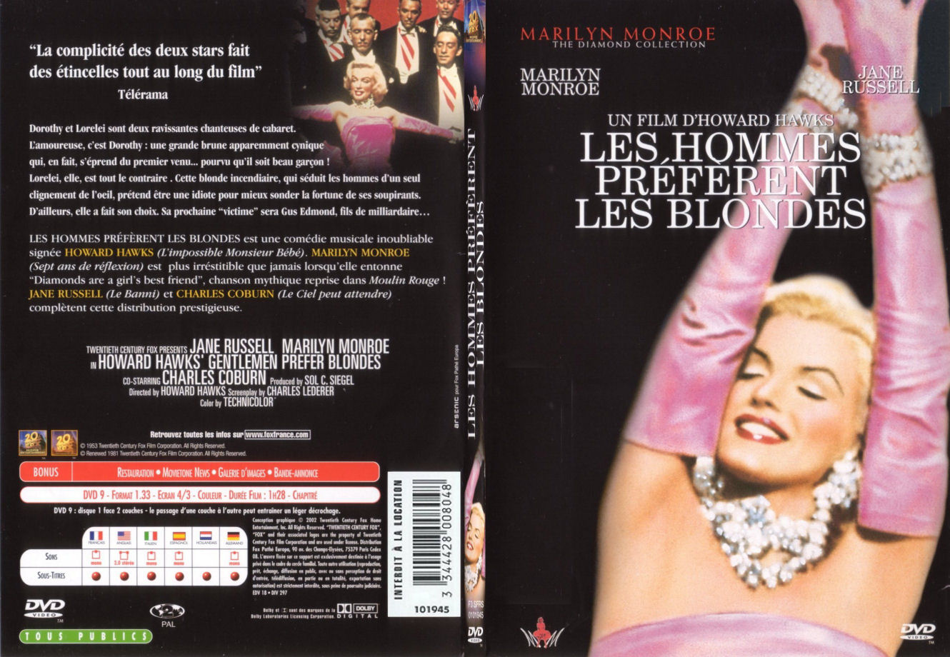 Jaquette DVD Les hommes prfrent les blondes - SLIM