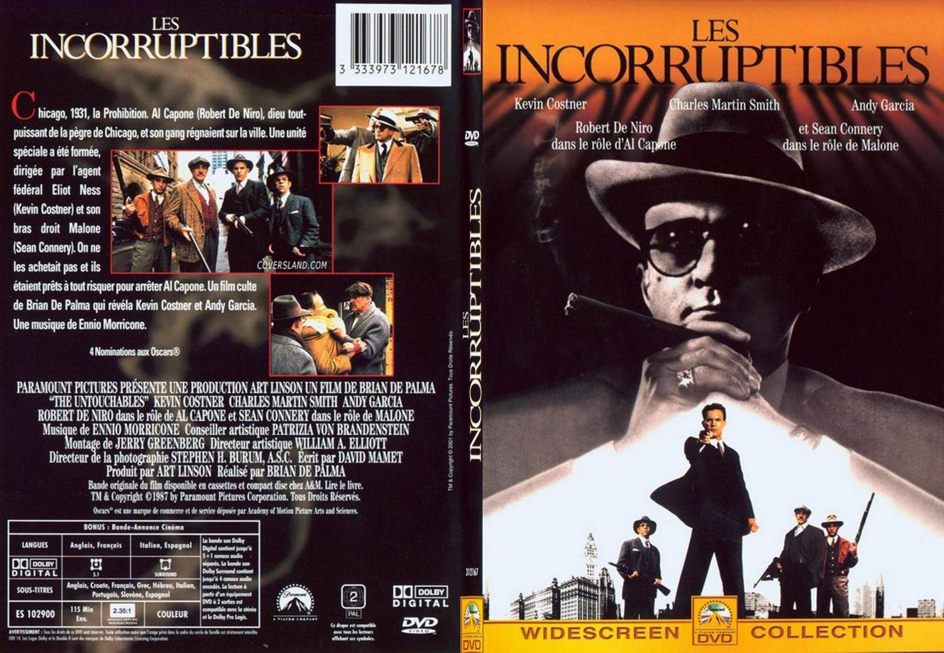 Jaquette DVD Les incorruptibles - SLIM