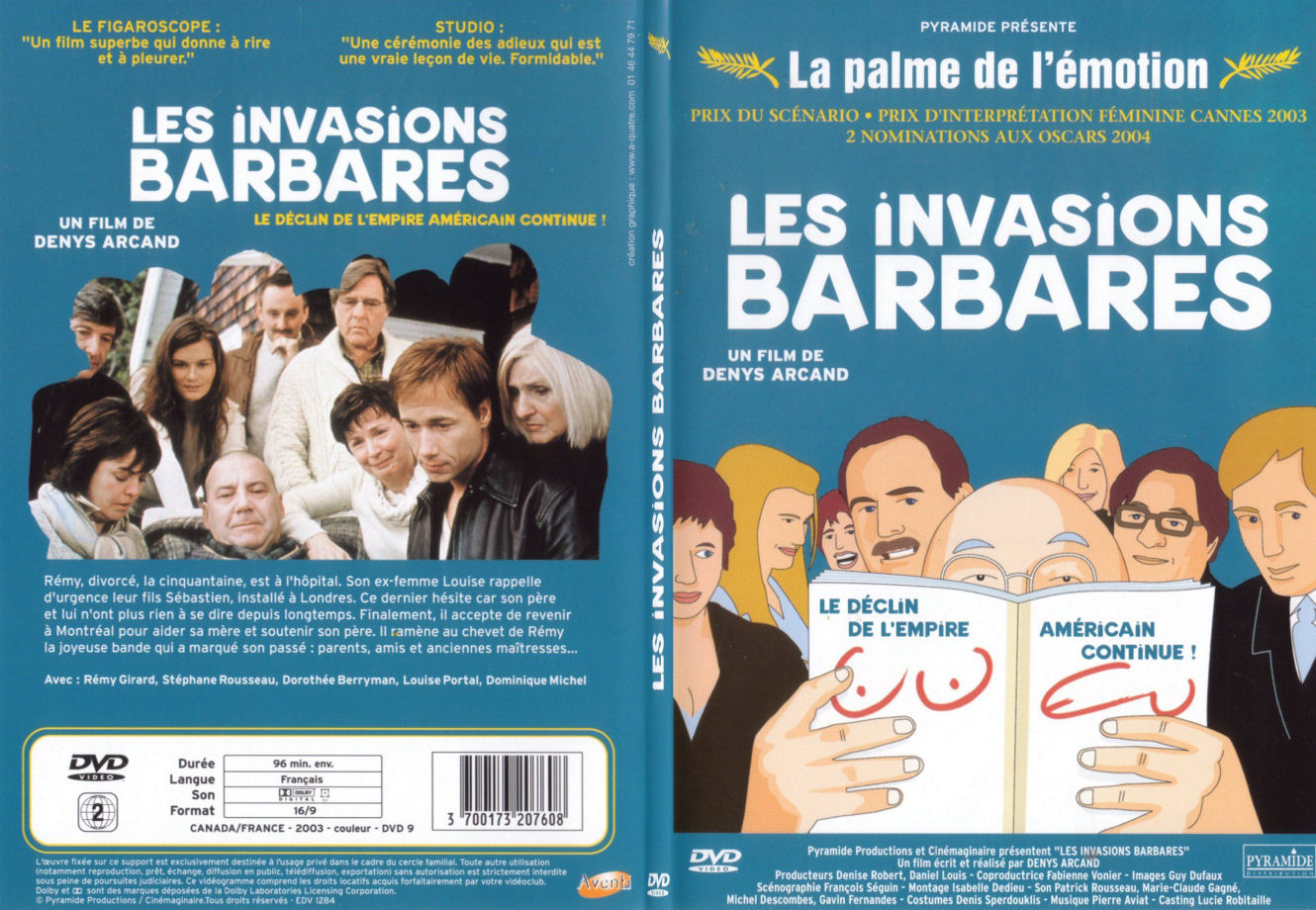 Jaquette DVD Les invasions barbares - SLIM