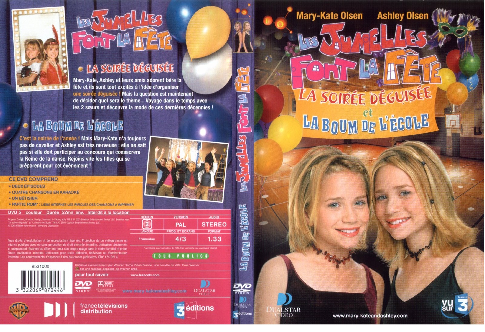 Jaquette DVD Les jumelles font la fete - La soire dguise