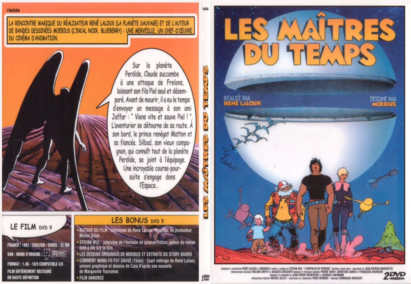 Jaquette DVD Les maitres du temps - SLIM