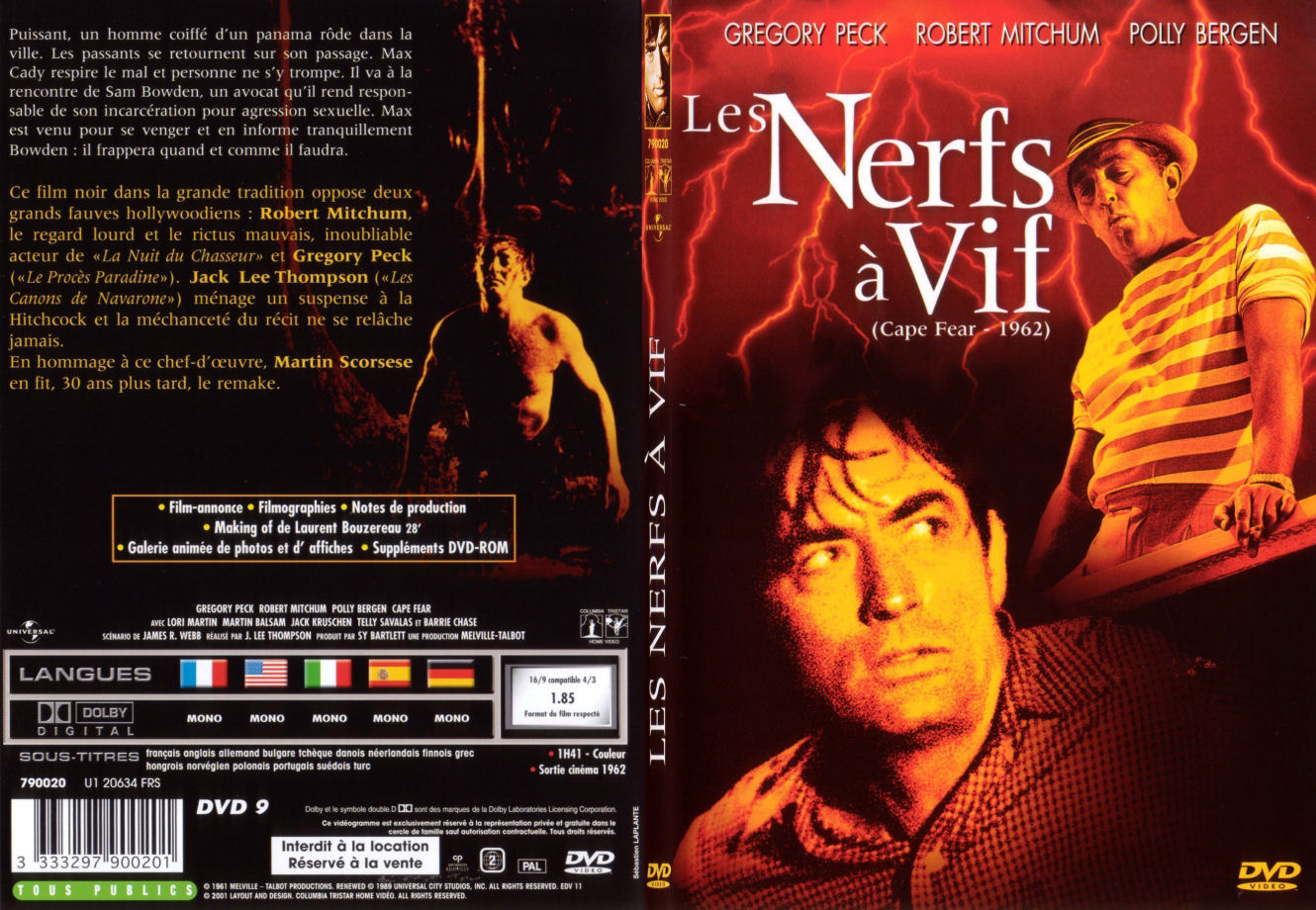 Jaquette DVD Les nerfs  vif (1962) - SLIM