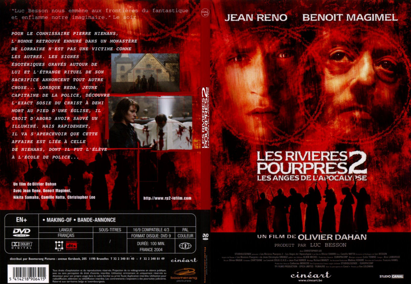 Jaquette DVD Les rivieres pourpres 2 - SLIM